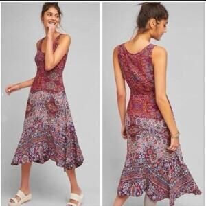Anthropologie Multicolor Midi Dress